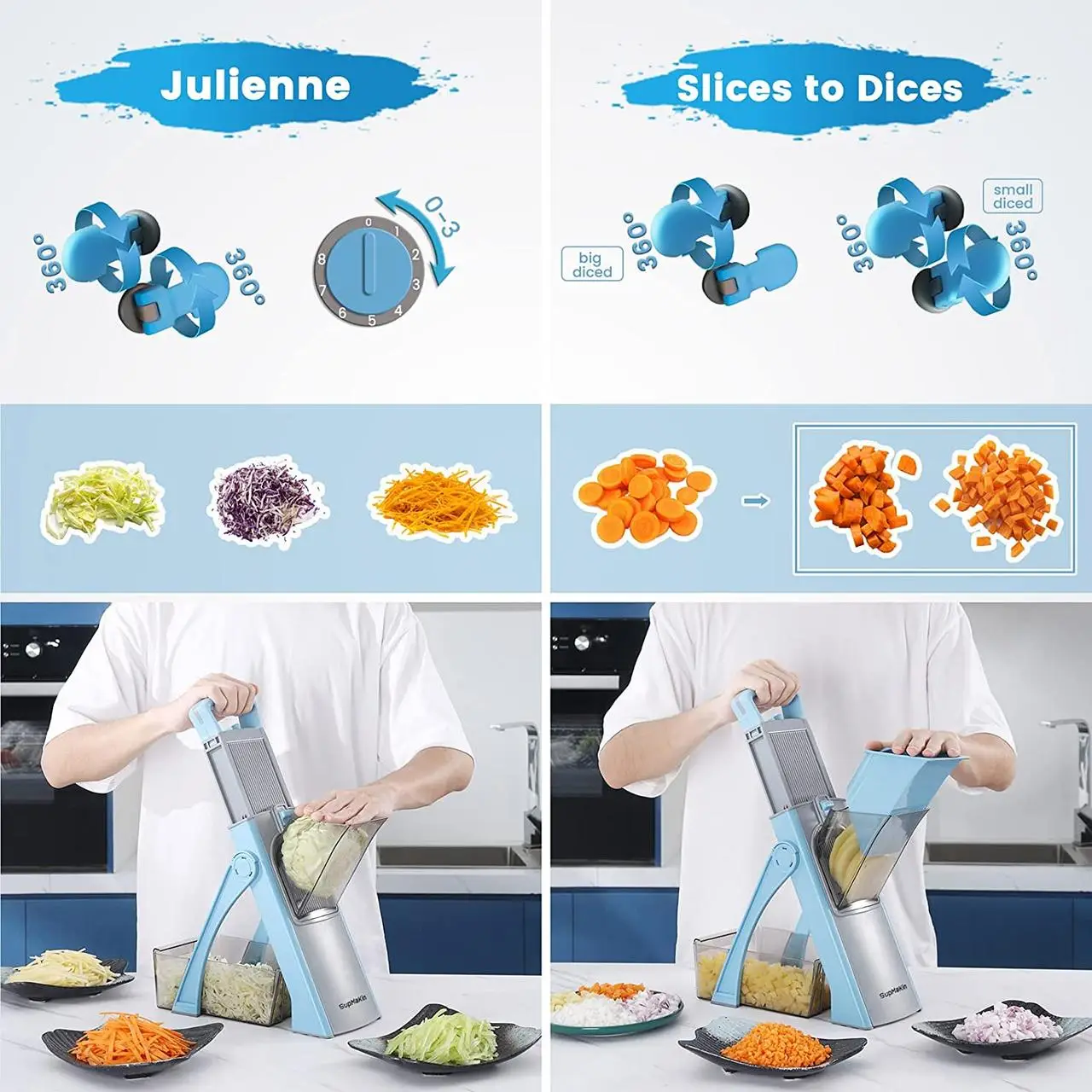 Подрібнювач овочів Vegetable cutter 223-6 - Зображення 7