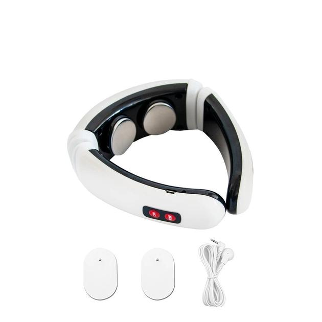 Електромасажор для шиї Neck Massager HX-5880 шийний коміровий вібромасажер 223-37 - Зображення 2