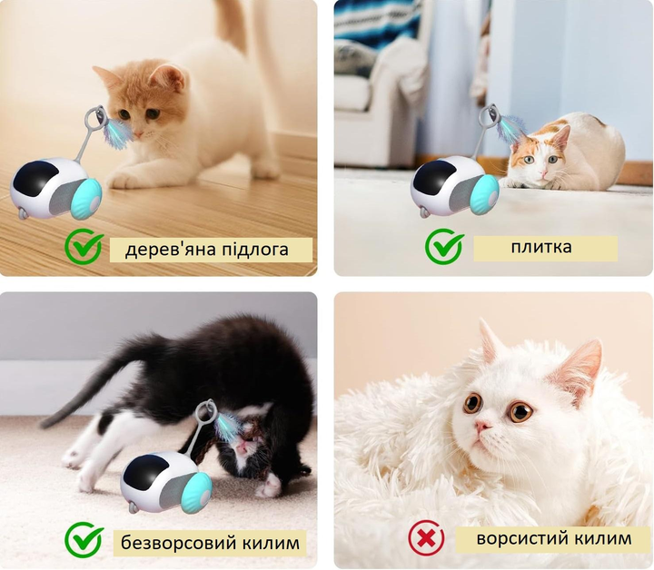 Іграшка "Бадмінтон" Cat teaser для тварин - Image 8