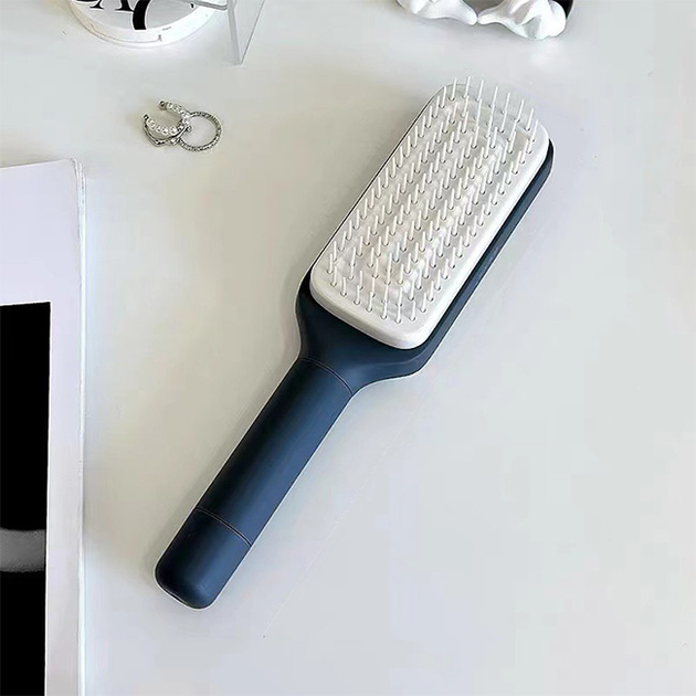 Гребінець масажний самоочисний Hair straightener - Зображення 2