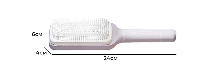 Гребінець масажний самоочисний Hair straightener - Зображення 4