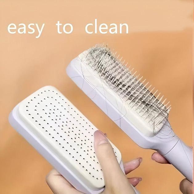 Гребінець масажний самоочисний Hair straightener - Зображення 5