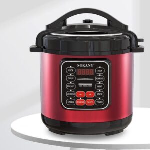 Мультиварка скороварка мультипіч Sokany SK-2402 багатофункціональна пароварка 5 л 1000 Вт Червоний