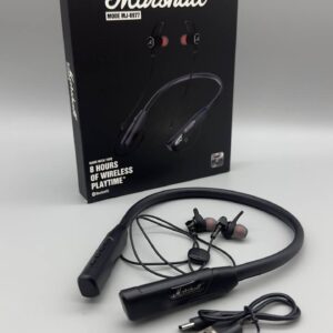 Навушники Bluetooth Marshall MJ-6977 з LED дисплеєм та шкіряним обідком