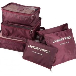 Набір дорожніх органайзерів для мов Laundry Pouch (Бордовий)