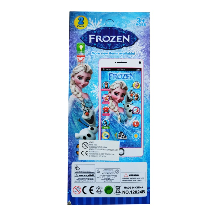 Дитячий інтерактивний телефон Frozen Learn Pad з 10 функціями - Зображення 3
