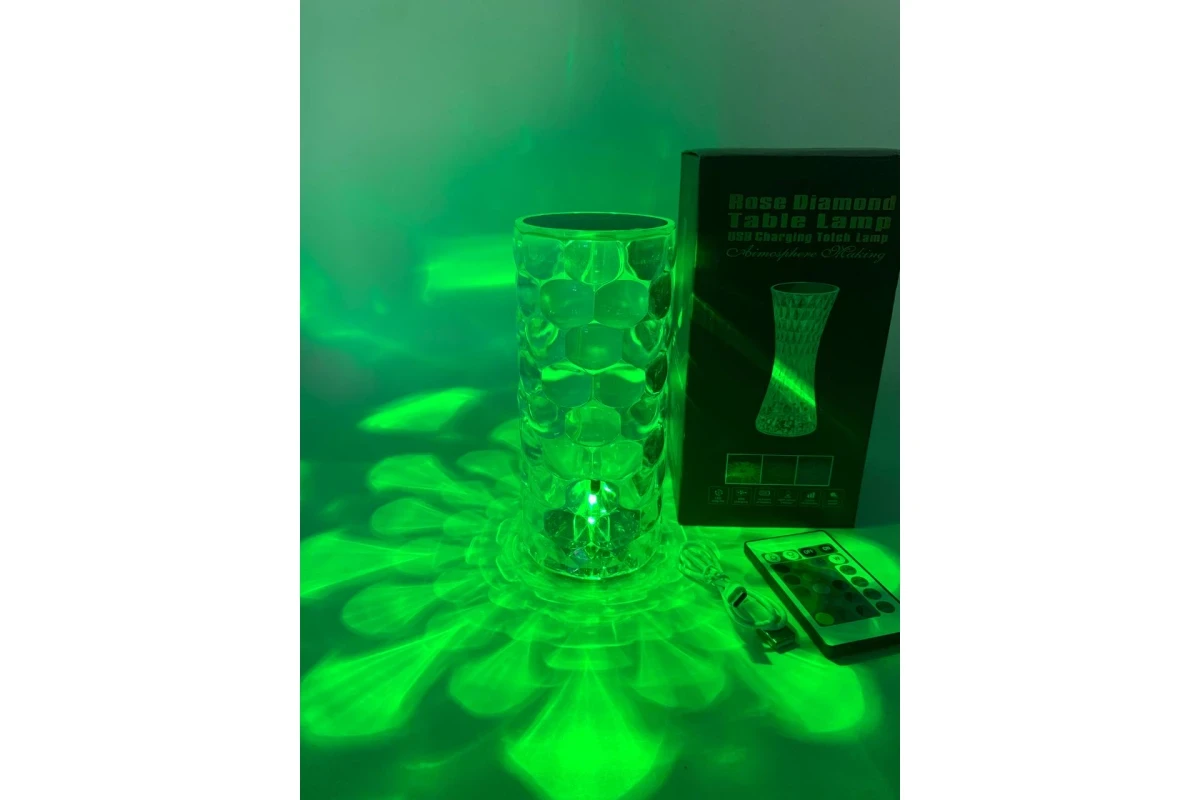 Настільна лампа (Акумуляторна) нічник Алмаз RGB NEW Crystal Lamp Diamond - Image 4