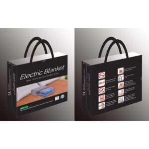 Електропростирадло 150*70 см, різнокольорові смуги. Простирадло з підігрівом