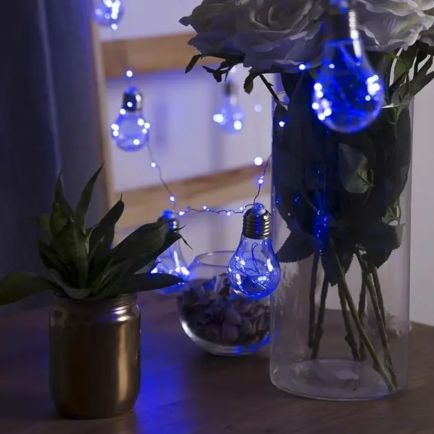 Гірлянда RD-9009 Лампа Едісона 75LED 2,5 м Колір LED-Синій 220v - Зображення 2