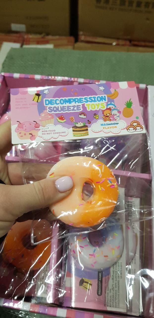 Таба Лапка Squeeze м'яка іграшка антистрес сквіш Пончік - Зображення 2