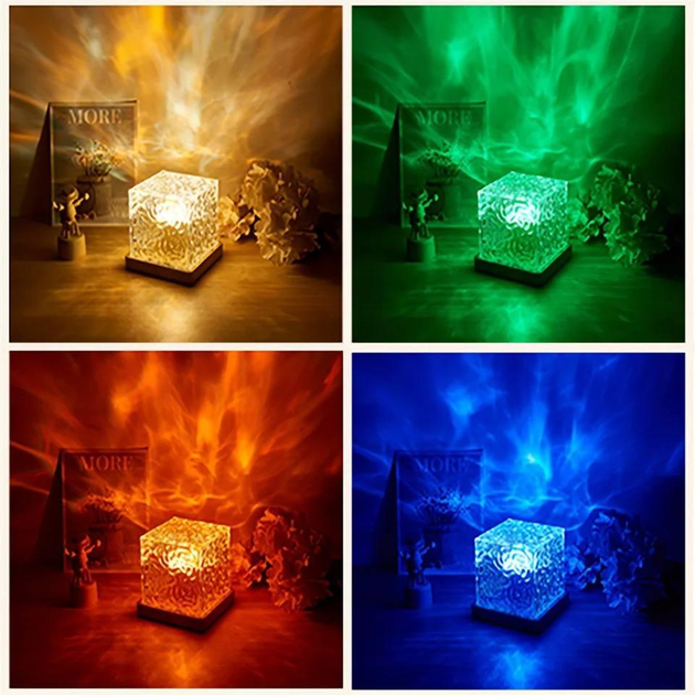 Нічник Куб з 16 змінними кольорами RGB з пультом дистанційного керування USB (NK-22) - Зображення 3