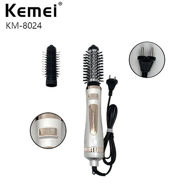 Фен-щітка для волосся Kemei KM-8024, 800 Вт (стайлер для волосся) - Image 4