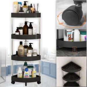 Декоративна кутова поліця на чотири яруси для ванної Corner storage rack 88х34х25 см TVT-01