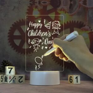 Нічник-дошка акрилова з підсвічуванням та маркером LAMP 3D USB 175×125×4 мм