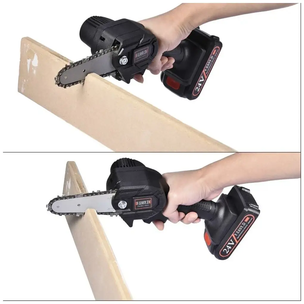 Акумуляторна пилка на 24V сучкоріз для обрізки дерев Electric Chainsaw в коробці - Image 6