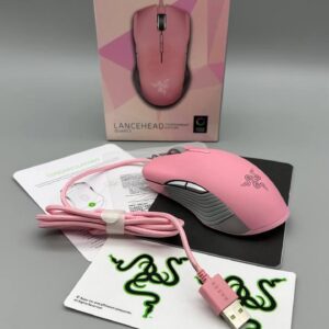 Ігрова комп'ютерна миша USB RAZER LANCEHEAD QUARTZ (pink) 16000dpi