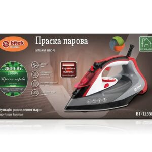 Утюг паровий з керамічною підошвою 2800Вт BITEK BT-1255R