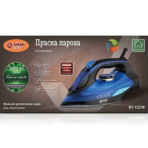 Утюг паровий з керамічною підошвою 3200Вт BITEK BT-1321B