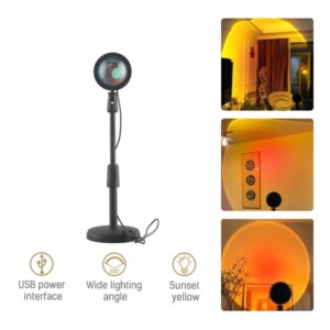 Проєкційний світильник Sunset Lamp заходу, світанку, USB led Lamp