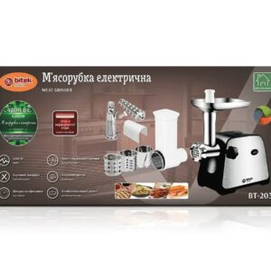 М'ясорубка електрична 4200Вт ковбаса кеббе насадки BITEK BT-203
