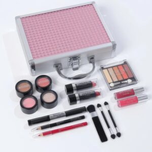 Набір декоративної косметики в алюмінієвому кейсі з зеркалом Makeup set MC1488