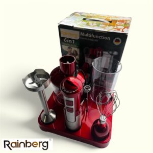 Занурювальний блендер 6в1 із підставкою 1200Вт RB-2293 R