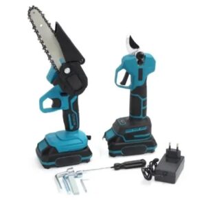 Набір 2в1 у кейсі Пила + Секатор з акумуляторами 64V