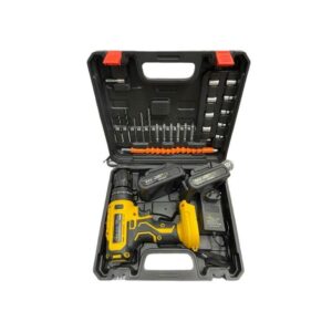 Шурупокрут з набором інструментів та насадками в кейсі + 2 аккумулятори 64V (Vs-112)