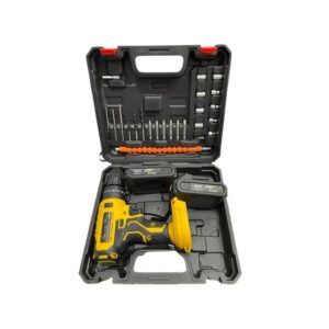 Шурупокрут із набором інструментів із насадками в кейсі + 2 аккумулятори на 64V (Vs-111)