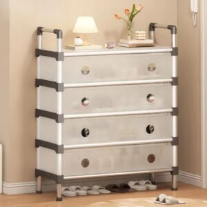 Полиця/шафа для взуття (SKLM-25/SLXJ6205T (Біла) (метал+пластик))