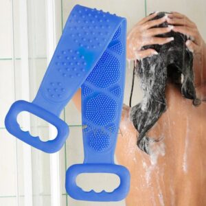 Силіконова мочалка очищувальна щітка для душу Silicone bath towel