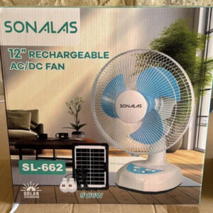 Портативний акумуляторний вентилятор з сонячною батареєю SONALAS (SL662)