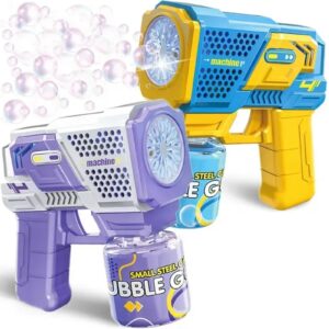 Пістолет генератор мильних бульбашок Bubble Gun (P162) (автомат.електро)