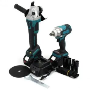 Аккумуляторний набір інструментів (гайковерт та болгарка) AT-TZ2102A