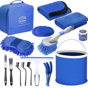 Набір для чищення автомобіля 16 предметів, набір для миття автомобіля зі складним ведром (CS-003)