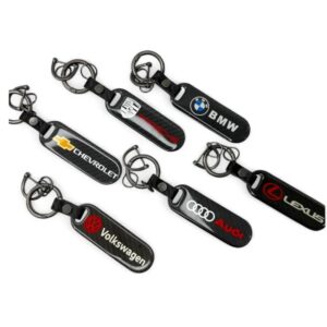 Брелок для авто ключів з логотипом carbon plate (BMW, Audi, Volkswagen, Mercedes-Benz, Porsche, Toyota, Lexus)