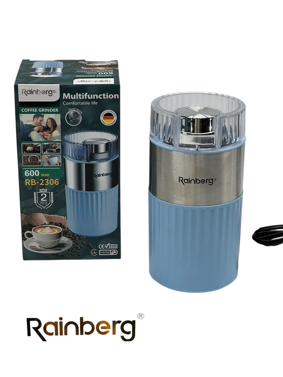 Кофемолка подрібнювач Rainberg RB-2306 600 W