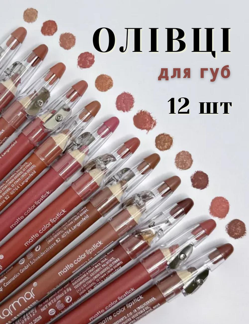 Набір матових олівців для помада-олівець Flormar Matte Color Lipstick - Зображення 6