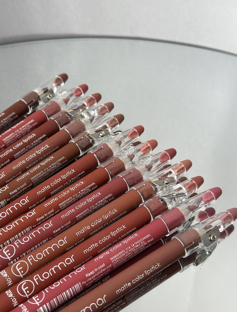 Набір матових олівців для помада-олівець Flormar Matte Color Lipstick