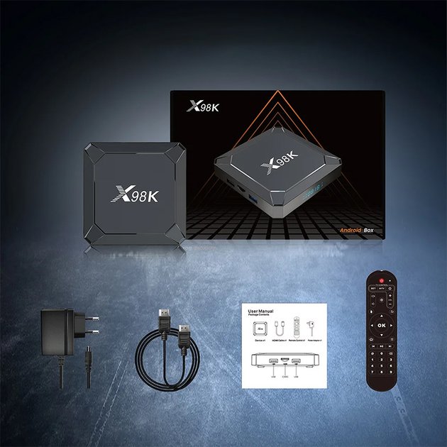 Смарт-ТВ-приставка X98K 4/32 Гб Smart TV Box Android 13 (573-32) - Зображення 5