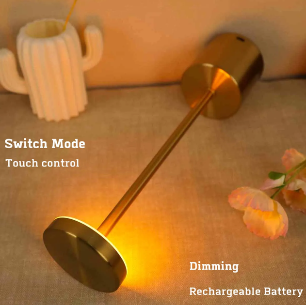 Світлодіодна настільна лампа із сенсорним керуванням на акумуляторі Tablelamp Silver - Image 2
