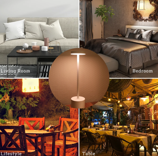 Світлодіодна настільна лампа із сенсорним керуванням на акумуляторі Tablelamp Silver - Image 3