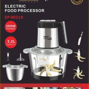 Подрібнювач 6в1 з двома чашами (Скло + нержавіюча сталь) 3,2 літра 3000 Вт Zepline ZP-00219