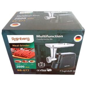 Електрична м'ясорубка Rainberg RB-677 2600W з насадкою для ковбас