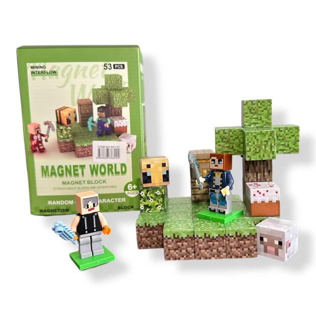 Магнітний конструктор Minecraft Magnet WORLD S001-1