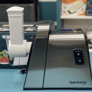 Електрична м'ясорубка Rainberg RB-2271 м'ясорубка 3 решітки 4 насадки Сірий 3000 Вт
