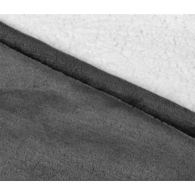 Толстовка - плед із капюшоном HUGGLE HOODIE BLANKET, плед із рукавами (Сірий) - Image 6