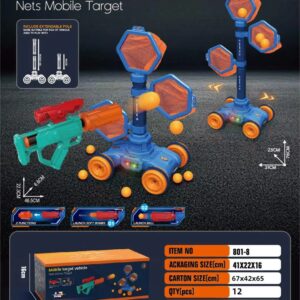Дитячий тир пістолет + мобільна мішень (801-8)
