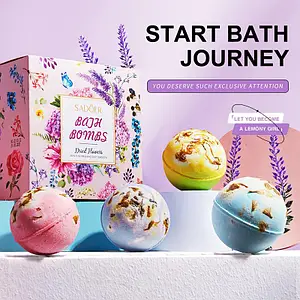 Бомбочка кулька для ванни Sadoer з цитрусовим ароматом 100 г - Image 4