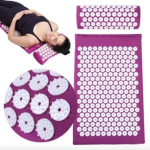 Акупунктурний Килимок для спини/ніг з подушкою Acupressure Mat Іплікатор Кузнєцова
